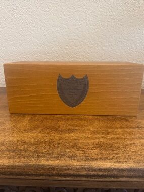 Cuvee Dom Perignon Rose Vintage 1982 Wooden Champagne Bottle Box